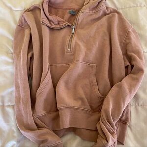 Women's Pink lounge quarter-Zip aerie